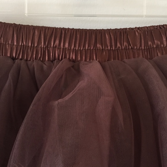 Mocha Tulle Skirt - Picture 5 of 7